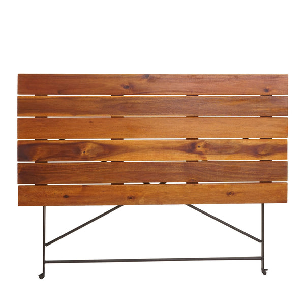 Biergartentisch Klapptisch Gartentisch Gastronomie Akazie 120x60cm braun