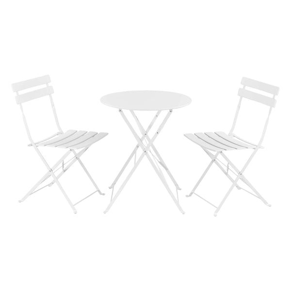 Bistro Set Caprile 3-tlg. Weiss