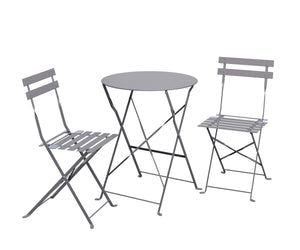 Bistroset 3-teilig grau