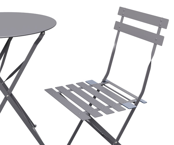 Bistroset 3-teilig grau