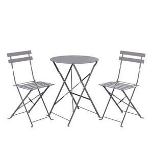 Bistroset 3-teilig grau