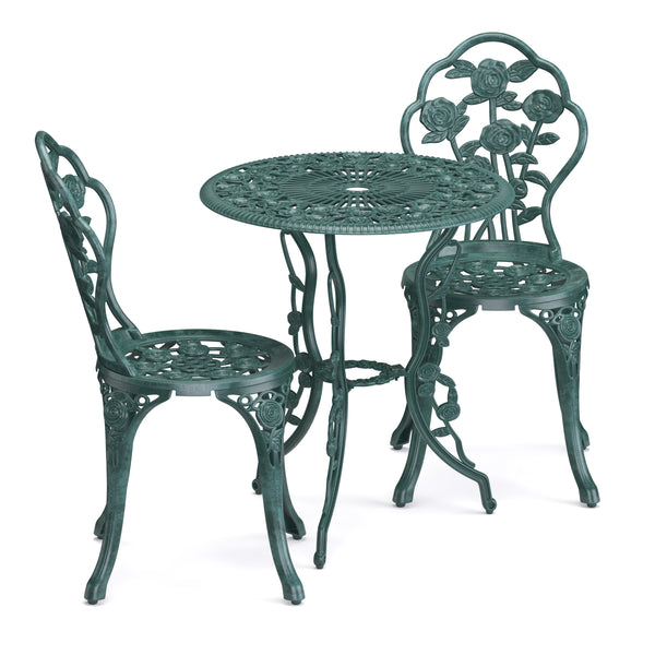 Bistroset CLEMATIS 3-teilig grün