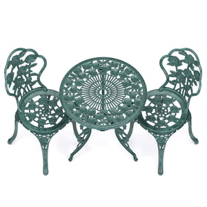 Bistroset CLEMATIS 3-teilig grün