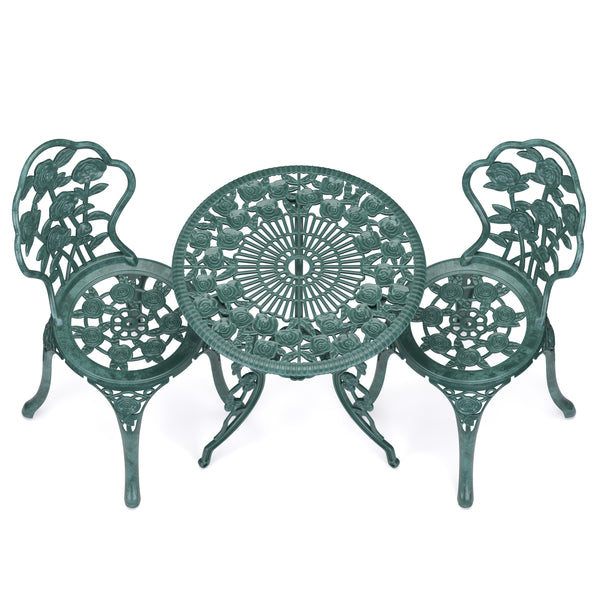 Bistroset CLEMATIS 3-teilig grün
