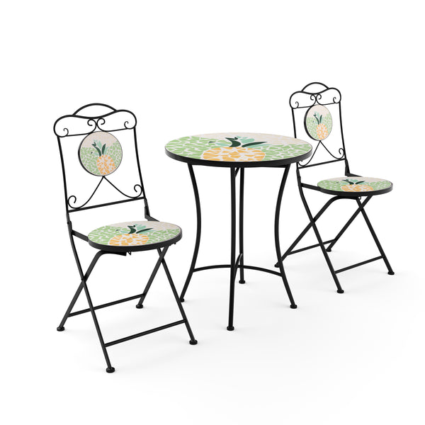 Bistroset MOSAIK 3-teilig Ananas