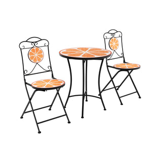 Bistroset MOSAIK 3-teilig Orange