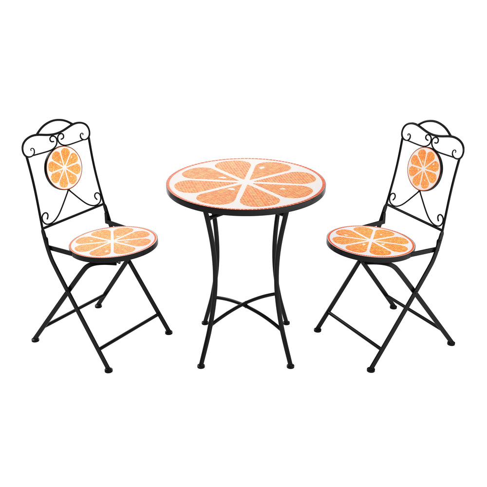 Bistroset MOSAIK 3-teilig Orange