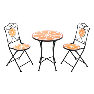 Bistroset MOSAIK 3-teilig Orange