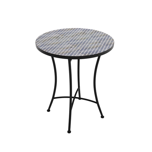 Bistroset MOSAIK 3-teilig Perle blau/grau