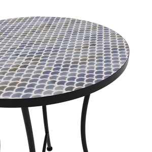 Bistroset MOSAIK 3-teilig Perle blau/grau