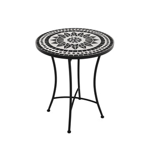 Bistroset MOSAIK 3-teilig schwarz/weiss