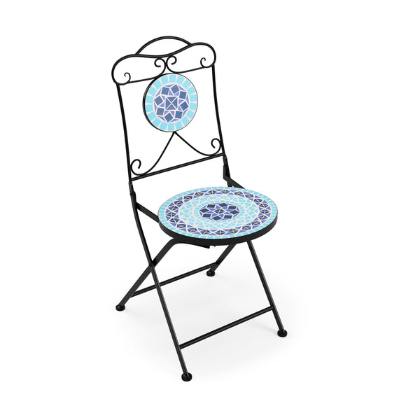 Bistroset MOSAIK 3-teilig blau
