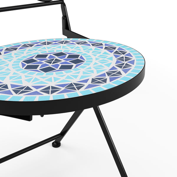 Bistroset MOSAIK 3-teilig blau