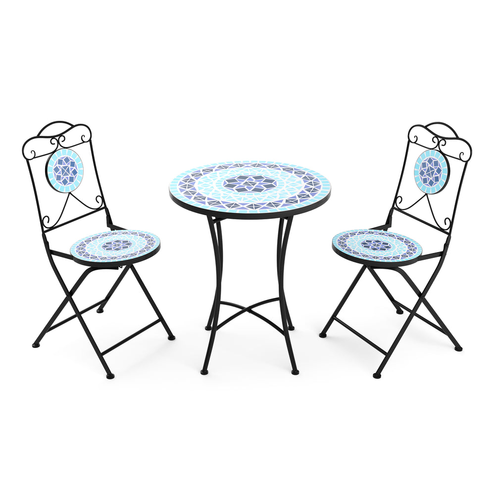 Bistro set MOSAIK 3-piece blue