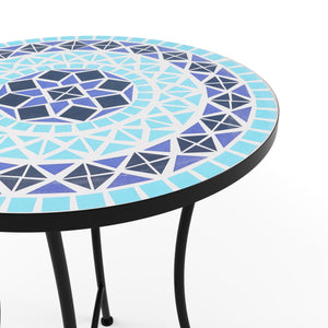 Bistroset MOSAIK 3-teilig blau