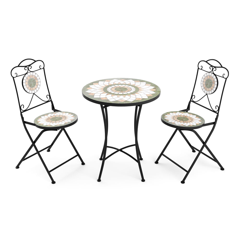 Bistro set MOSAIK 3-piece olive