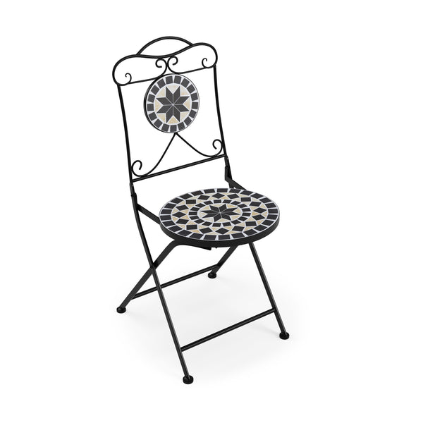 Bistroset MOSAIK 3-teilig schwarz