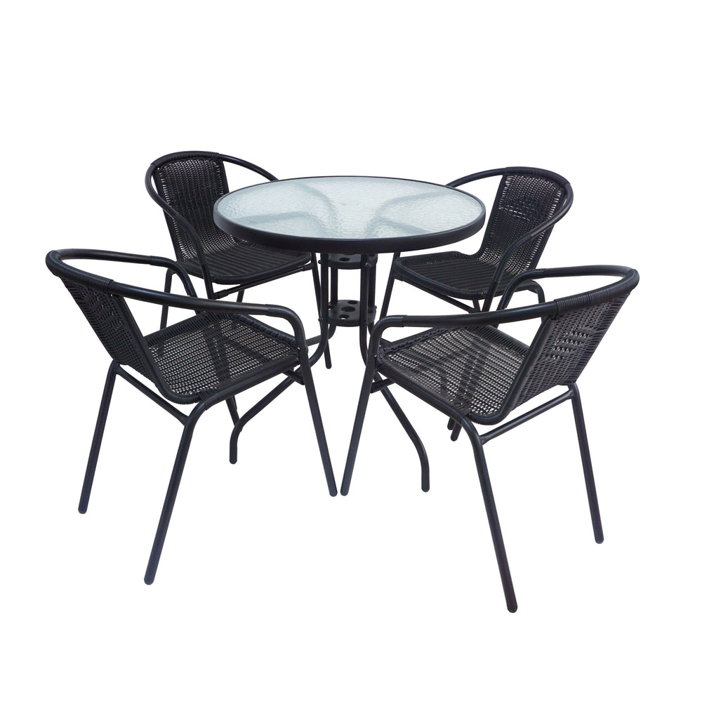 Set da giardino con tavolo + 4 sedie