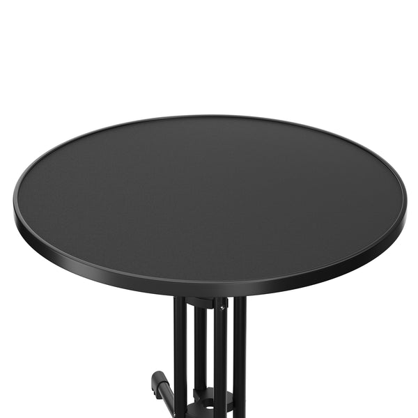 Bistrotisch Gartentisch RICO klappbar rund 80 x 70 cm schwarz