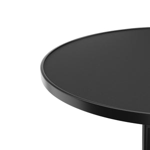Bistrotisch Gartentisch RICO klappbar rund 80 x 70 cm schwarz