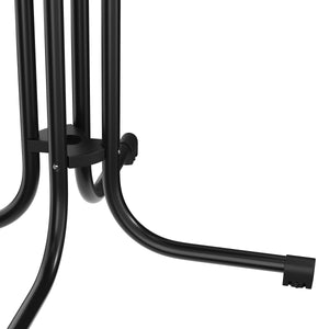 Bistrotisch Gartentisch RICO klappbar rund 80 x 70 cm schwarz