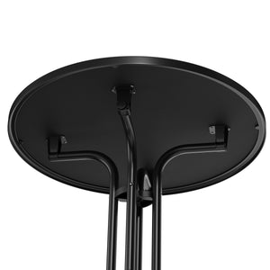 Bistrotisch Gartentisch RICO klappbar rund 80 x 70 cm schwarz