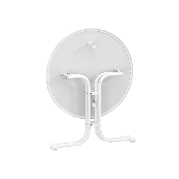 Bistrotisch Gartentisch RICO klappbar rund 80 x 70 cm weiss