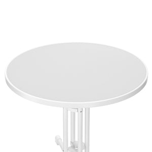 Bistrotisch Gartentisch RICO klappbar rund 80 x 70 cm weiss