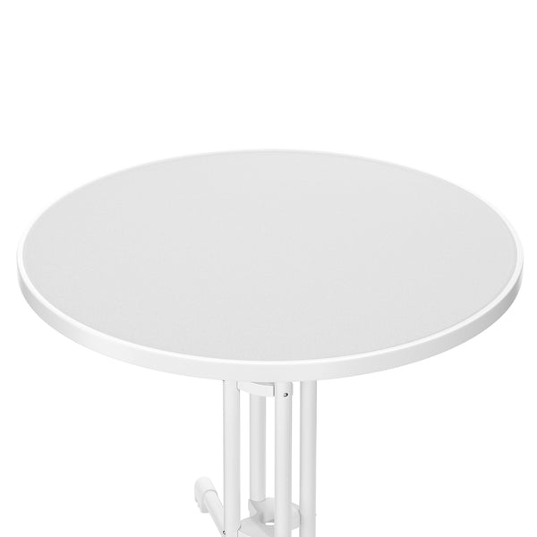 Bistrotisch Gartentisch RICO klappbar rund 80 x 70 cm weiss