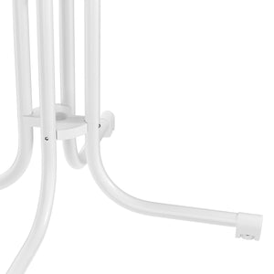 Bistrotisch Gartentisch RICO klappbar rund 80 x 70 cm weiss