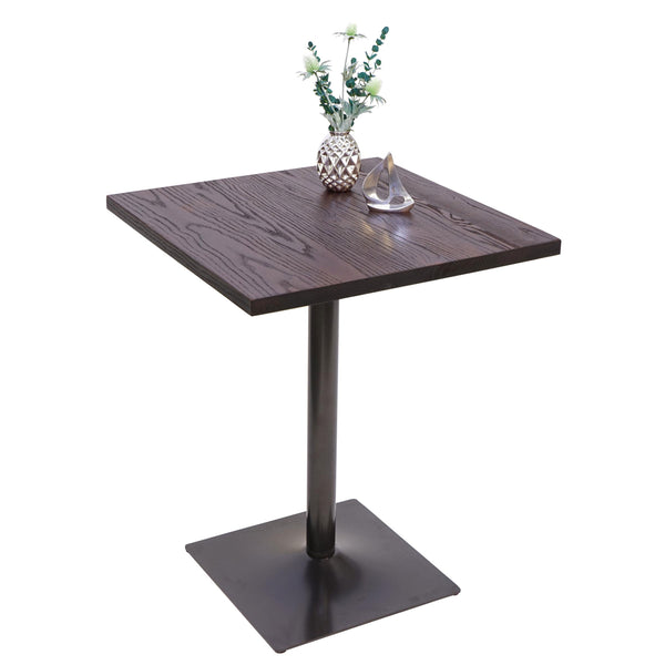 Bistrotisch HWC-H10 Bartisch Industrial FSC 76x60x60cm dunkelbraun