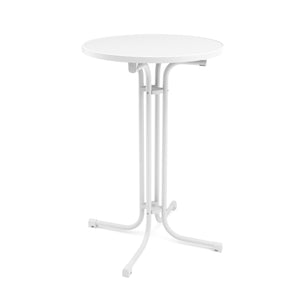 Bistrotisch Stehtisch MARTIN rund 70 x 110 cm weiss