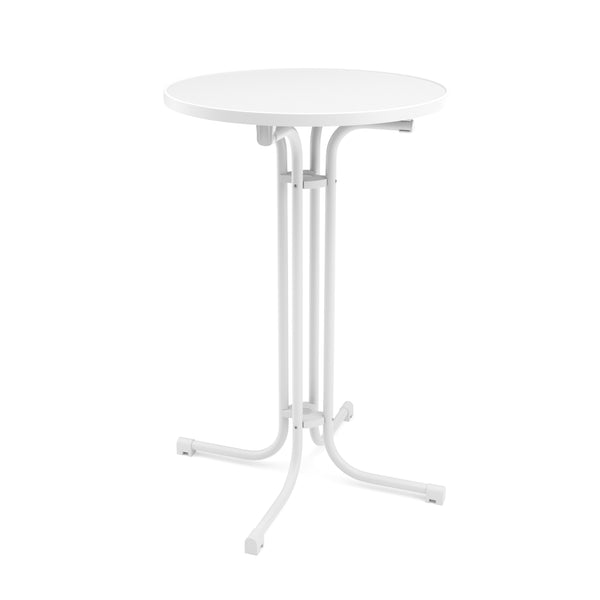 Bistrotisch Stehtisch MARTIN rund 70 x 110 cm weiss