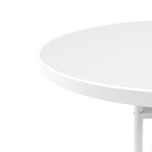 Bistrotisch Stehtisch MARTIN rund 70 x 110 cm weiss