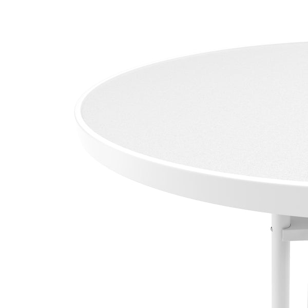 Bistrotisch Stehtisch MARTIN rund 70 x 110 cm weiss