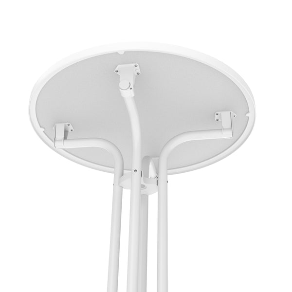 Bistrotisch Stehtisch MARTIN rund 70 x 110 cm weiss
