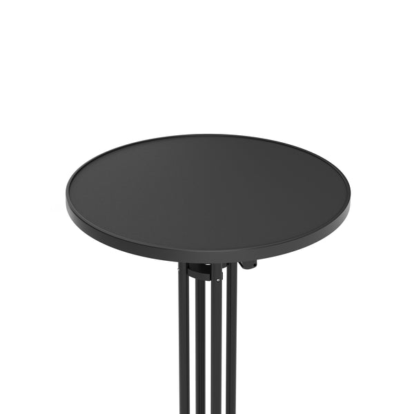 Bistrotisch Stehtisch MARTIN rund 70 x 110 cm schwarz