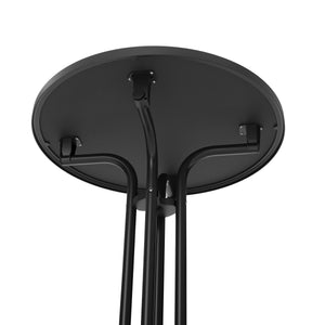 Bistrotisch Stehtisch MARTIN rund 70 x 110 cm schwarz
