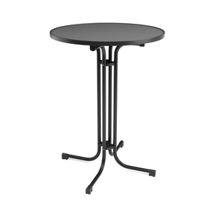 Bistrotisch Stehtisch MARTIN rund 80 x 110 cm schwarz