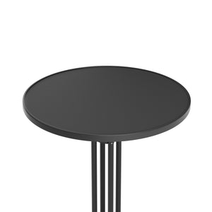 Bistrotisch Stehtisch MARTIN rund 80 x 110 cm schwarz