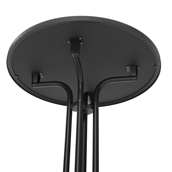 Bistrotisch Stehtisch MARTIN rund 80 x 110 cm schwarz