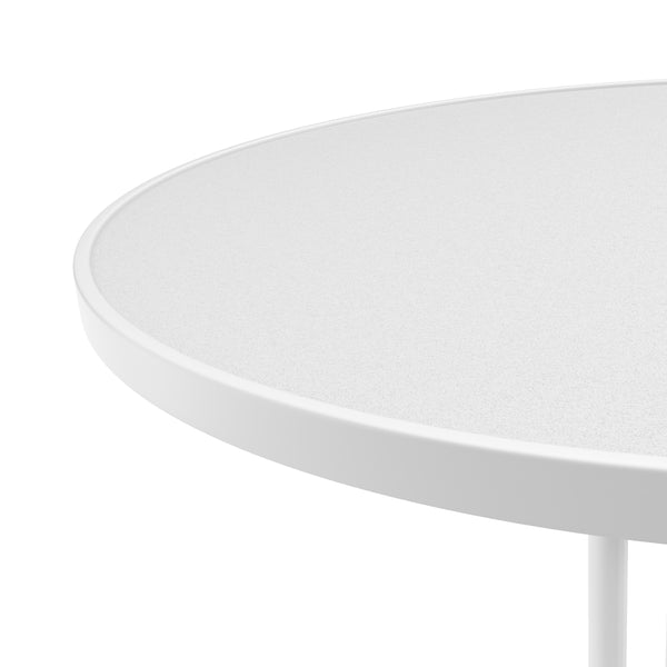 Bistrotisch Stehtisch MARTIN rund 80 x 110 cm weiss