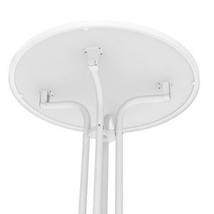 Bistrotisch Stehtisch MARTIN rund 80 x 110 cm weiss