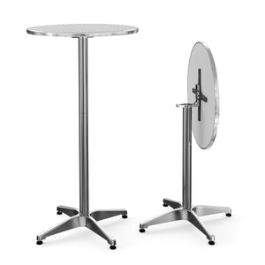 Alu Bistrotisch / Stehtisch höhenverstellbar rund