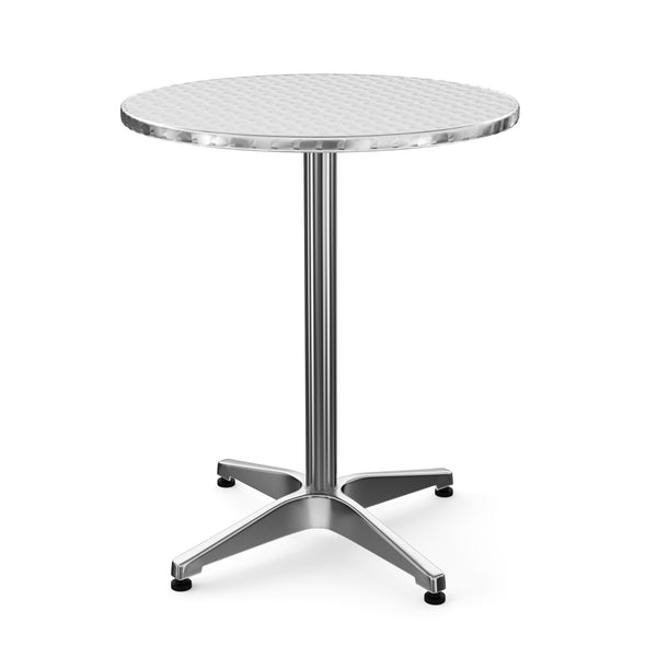 Alu Bistrotisch / Stehtisch höhenverstellbar rund