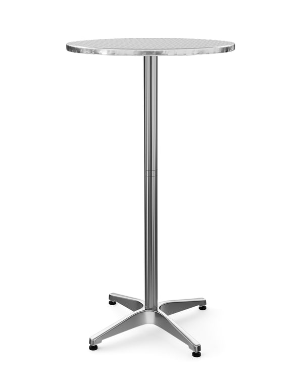 Alu Bistrotisch / Stehtisch höhenverstellbar rund