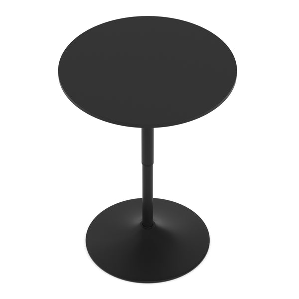 Bistrotisch Stehtisch ENZO rund 60 x 56 - 78 cm schwarz