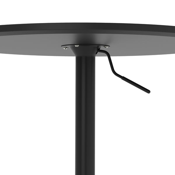 Bistrotisch Stehtisch ENZO rund 60 x 56 - 78 cm schwarz
