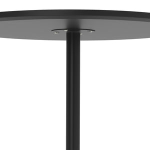 Bistrotisch Stehtisch VINCENCO rund 60 x 105 cm schwarz