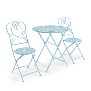 Bistroset PAULINE hellblau